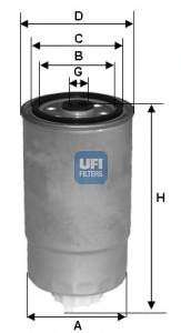 UFI 24.394.00 Топливный фильтр