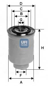 UFI 24.413.00 Топливный фильтр