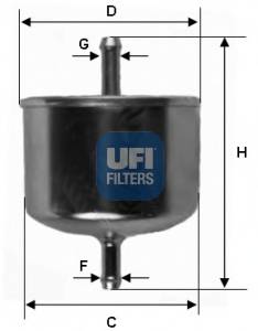 UFI 31.626.00 Паливний фільтр