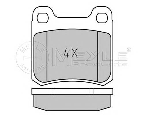 MEYLE 025 206 8715 Комплект тормозных колодок,