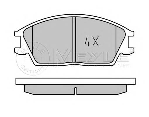 MEYLE 025 210 1214 Комплект тормозных колодок,