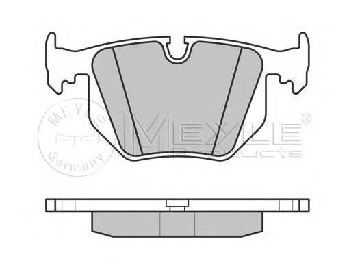 MEYLE 025 234 4717 Комплект гальмівних колодок,