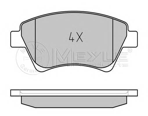MEYLE 025 239 3018/PD Комплект тормозных колодок,