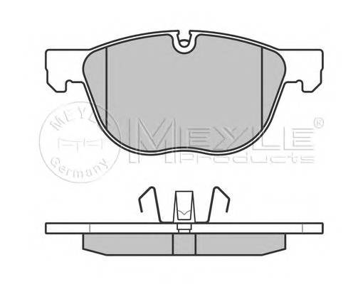 MEYLE 025 241 7019/PD Комплект гальмівних колодок,