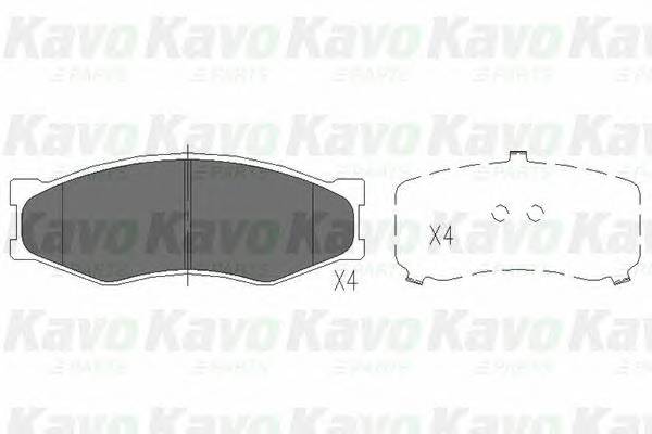 KAVO PARTS KBP-6522 Комплект тормозных колодок,