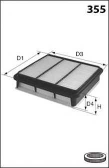 MECAFILTER ELP9212 Воздушный фильтр