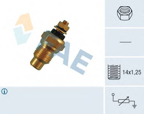 FAE 30260 Датчик, температура охолоджувальної