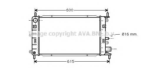 AVA QUALITY COOLING FD2150 Радиатор, охлаждение двигателя