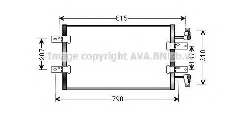 AVA QUALITY COOLING RTA5451 Конденсатор, кондиционер