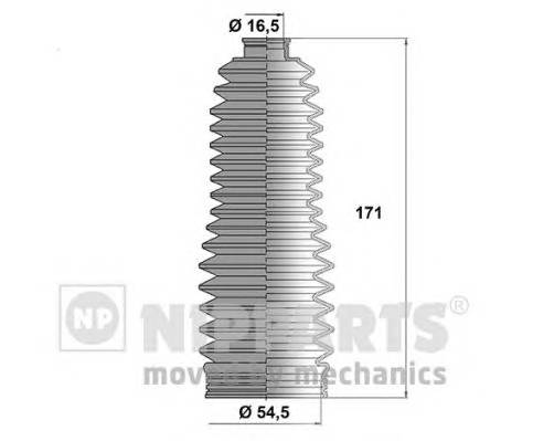 NIPPARTS J2842028 Комплект пильника, рульове