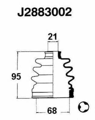 NIPPARTS J2883002 Комплект пильника, приводний