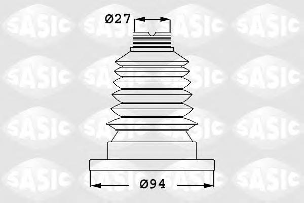 SASIC 1906001 Комплект пильника, приводний