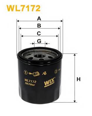 WIX FILTERS WL7172 Масляный фильтр