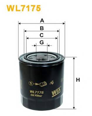 WIX FILTERS WL7175 Масляный фильтр