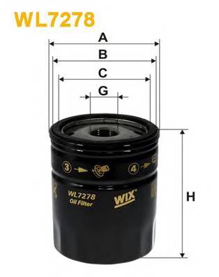 WIX FILTERS WL7278 Масляный фильтр