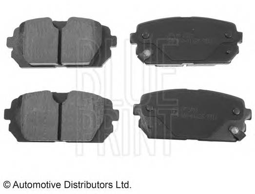 BLUE PRINT ADG04283 Комплект гальмівних колодок,