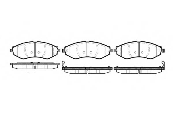 WOKING P7453.22 Комплект тормозных колодок,