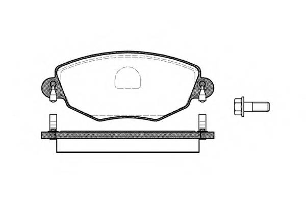 WOKING P6763.00 Комплект тормозных колодок,