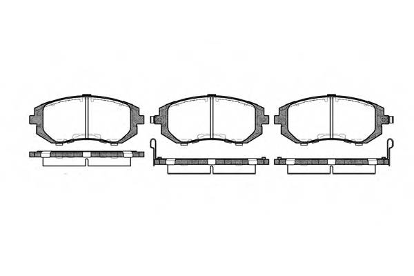 WOKING P8513.02 Комплект тормозных колодок,