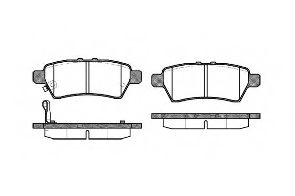 WOKING P10883.01 Комплект тормозных колодок,