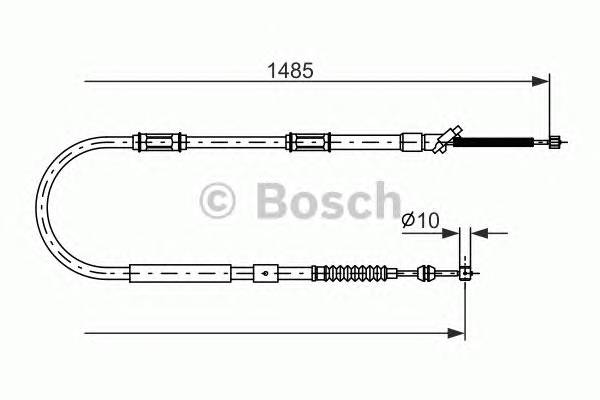 BOSCH 1 987 477 998 Трос, стояночная тормозная