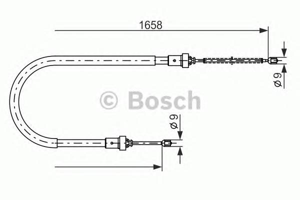 BOSCH 1 987 482 234 Трос, стоянкова гальмівна