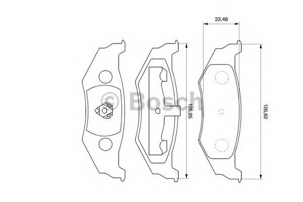 BOSCH 0 986 424 585 Комплект тормозных колодок,