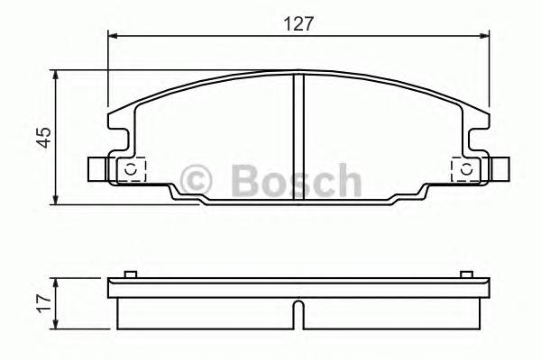 BOSCH 0 986 460 960 Комплект гальмівних колодок,