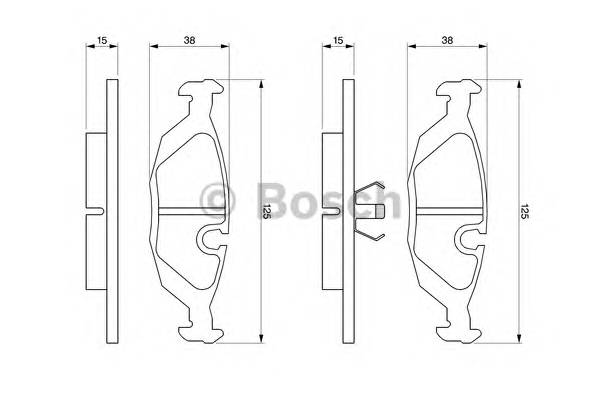 BOSCH 0 986 460 996 Комплект тормозных колодок,