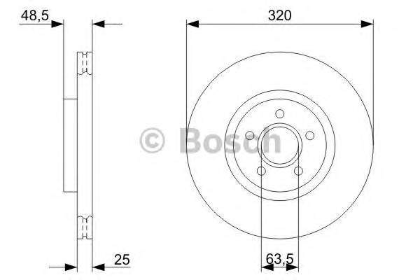 BOSCH 0 986 479 310 Тормозной диск