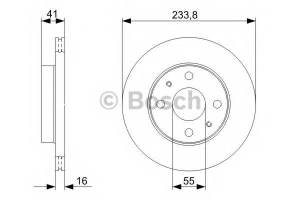 BOSCH 0 986 479 352 Тормозной диск