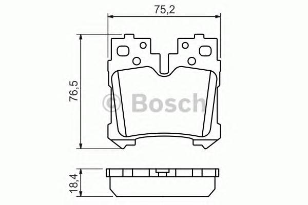 BOSCH 0 986 494 424 Комплект тормозных колодок,