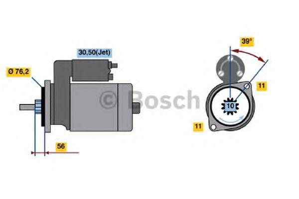 BOSCH 0 986 016 700 Стартер