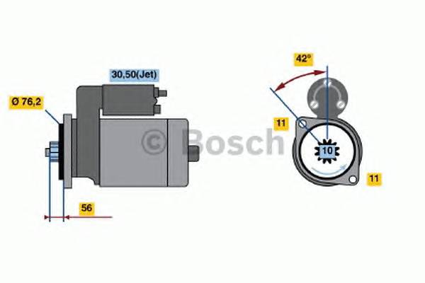 BOSCH 0 986 016 980 Стартер