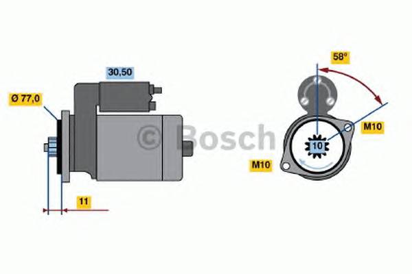 BOSCH 0 986 018 731 Стартер