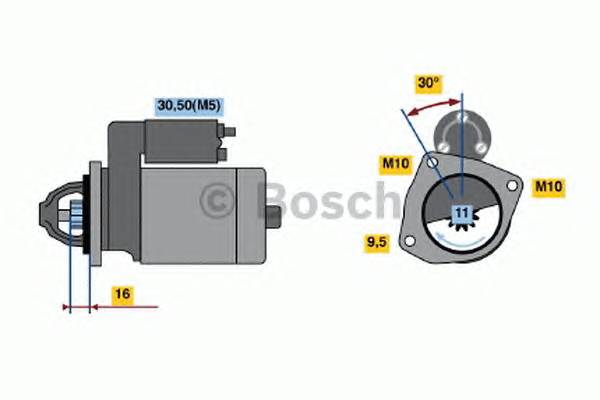 BOSCH 0 986 022 131 Стартер