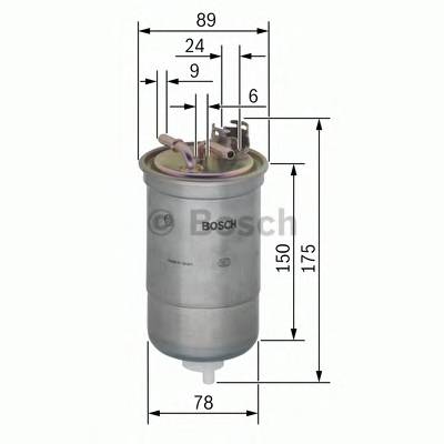 BOSCH 0 450 906 174 Топливный фильтр