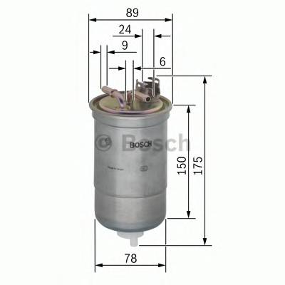 BOSCH 0 450 906 267 Паливний фільтр