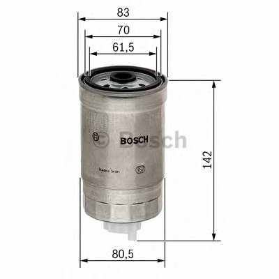 BOSCH 1 457 434 510 Паливний фільтр