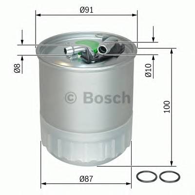 BOSCH F 026 402 056 Паливний фільтр