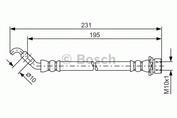 BOSCH 1 987 481 562 Тормозной шланг