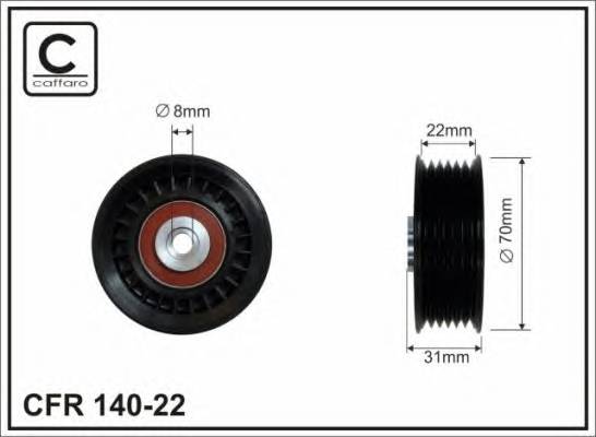 CAFFARO 140-22 Ролик