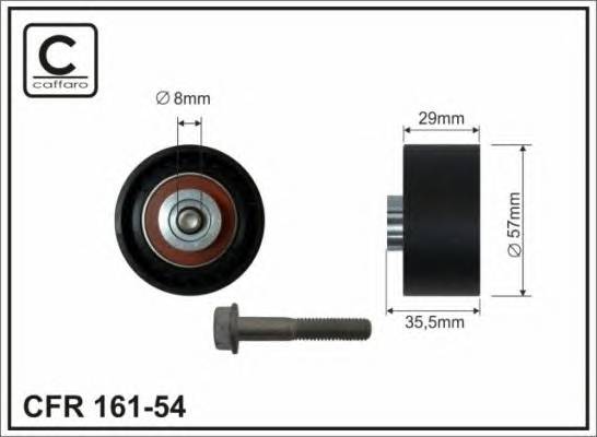 CAFFARO 161-54 Ролик обвідний ГРМ