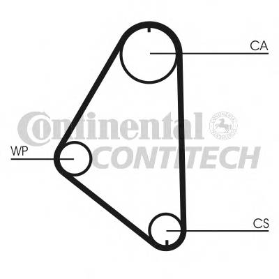 CONTITECH CT558 Ремень ГРМ