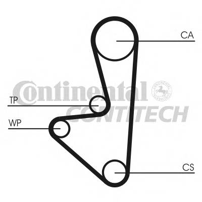 CONTITECH CT1066 Ремінь ГРМ