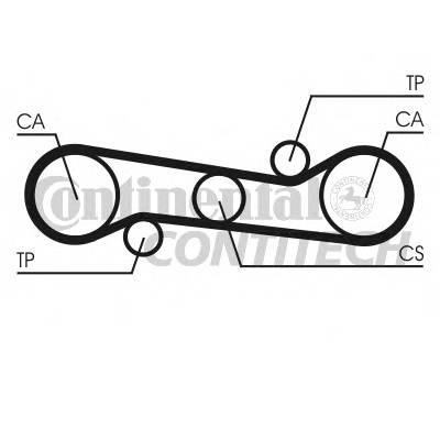CONTITECH CT581 Ремень ГРМ