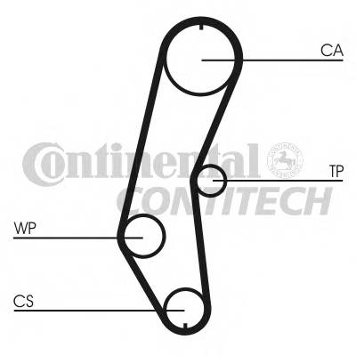 CONTITECH CT666 Ремінь ГРМ