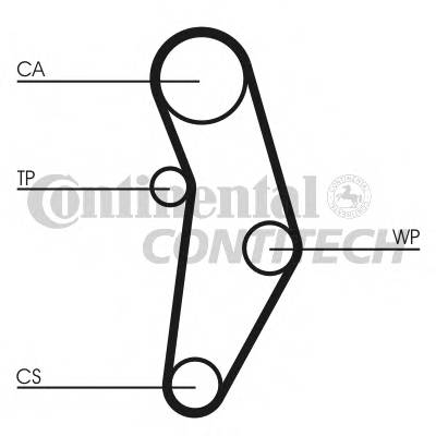 CONTITECH CT1049WP1 Водяной насос +