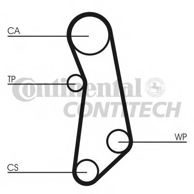 CONTITECH CT1114 Ремінь ГРМ