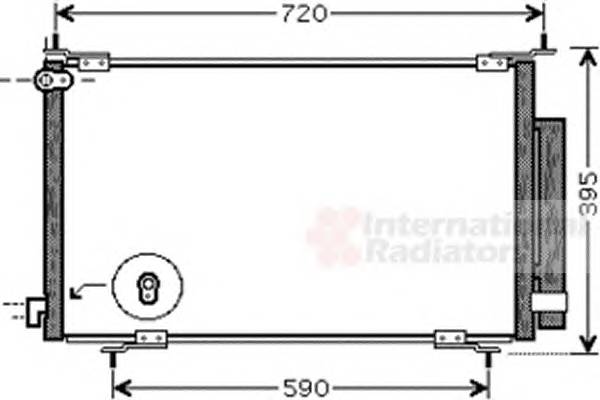 VAN WEZEL 25005201 Конденсатор, кондиционер